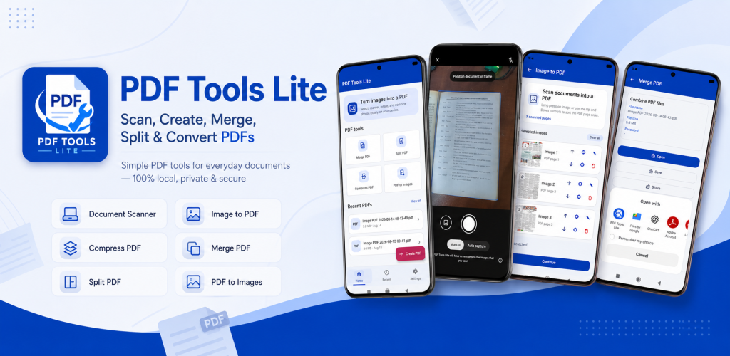 PDF Tools Lite feature graphic