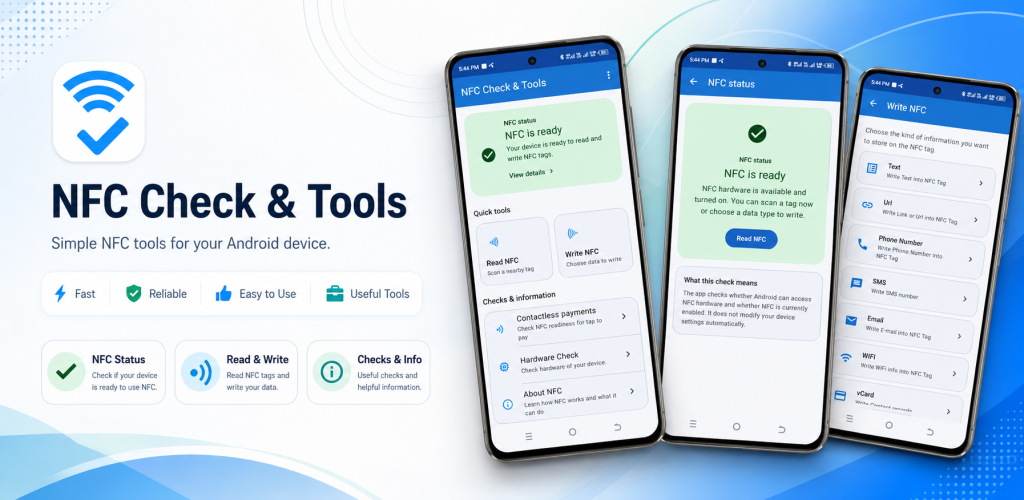 NFC Check & Tools feature graphic