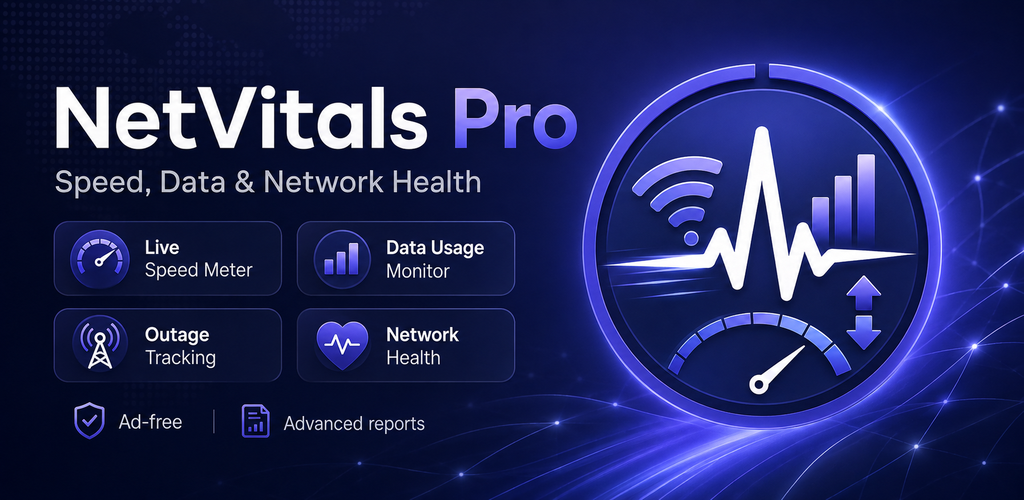 NetVitals Pro feature graphic
